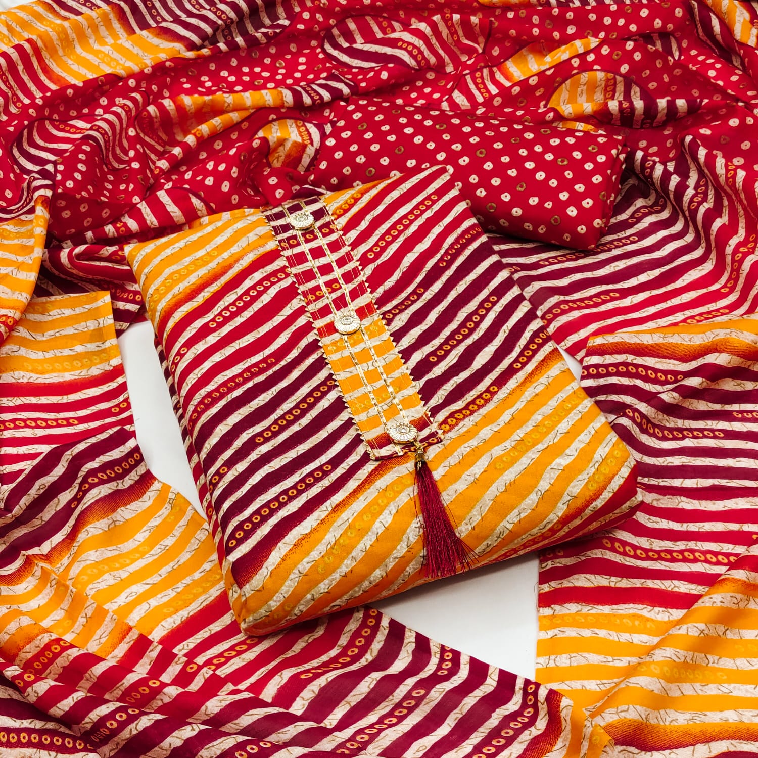 Pacharang Cotton Print Non Catalog Dress Material